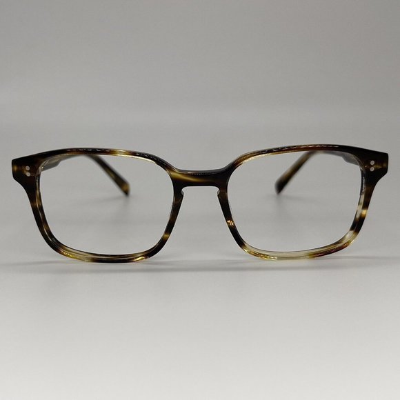 Lazzaro Romano Havana Men's Square Full Eyeglass Frames Brown Tortoise 52-18-145 - Picture 3 of 10